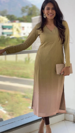 Premium Sequins Work Daily Wear Kurti