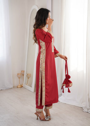 Designer Readymade Kurti–Pant With Batwa Set