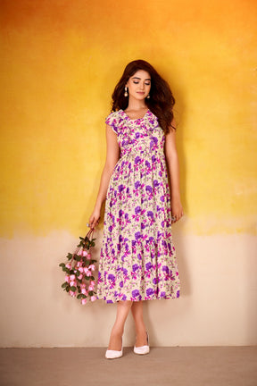 Maslin Silk Floral Frock Collection