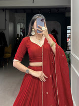 Pure Chanderi Lehenga Choli