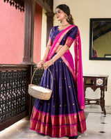 Paithani Artistry in Cotton Silk