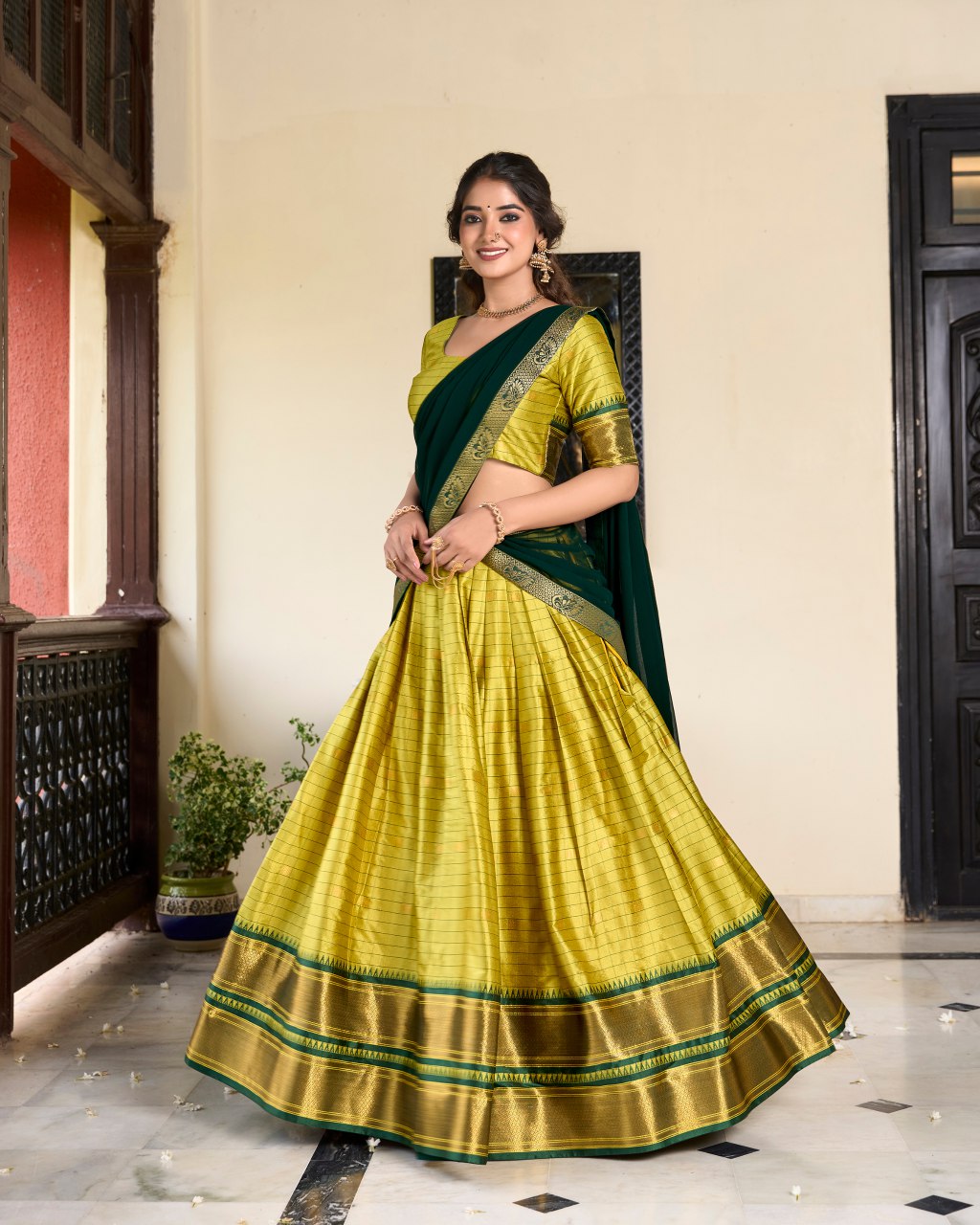 Paithani Artistry in Cotton Silk
