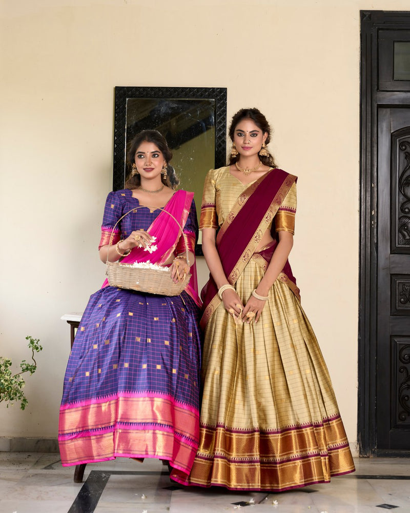 Paithani Artistry in Cotton Silk