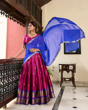Paithani Artistry in Cotton Silk
