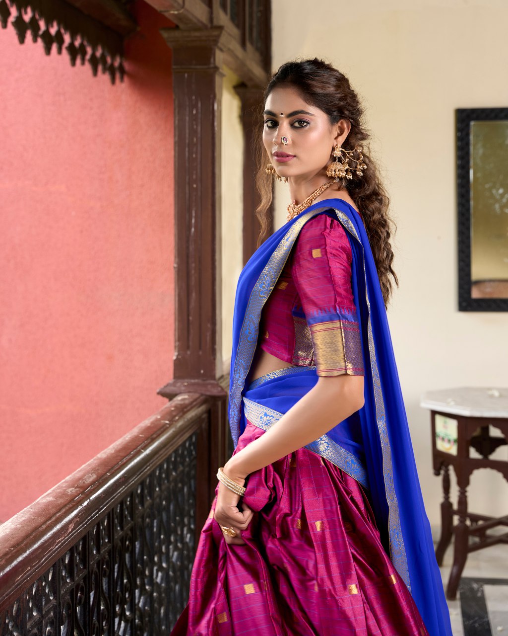 Paithani Artistry in Cotton Silk