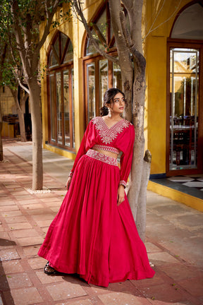 Vichitra Silk Co-Ord Set Lehenga for Bridemaids