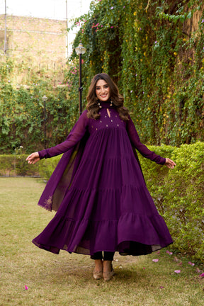 Flared Anarkali Dresses For Summer