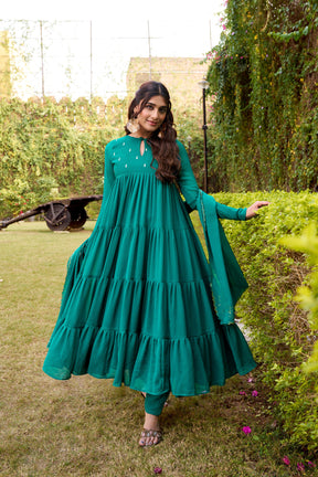 Flared Anarkali Dresses For Summer