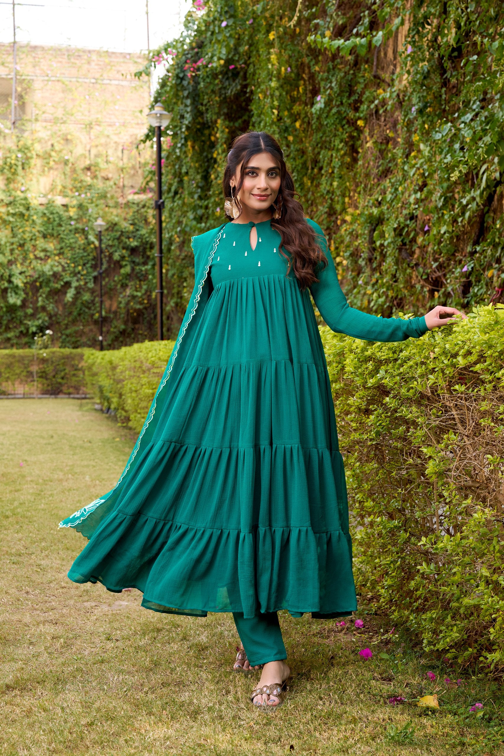 Flared Anarkali Dresses For Summer