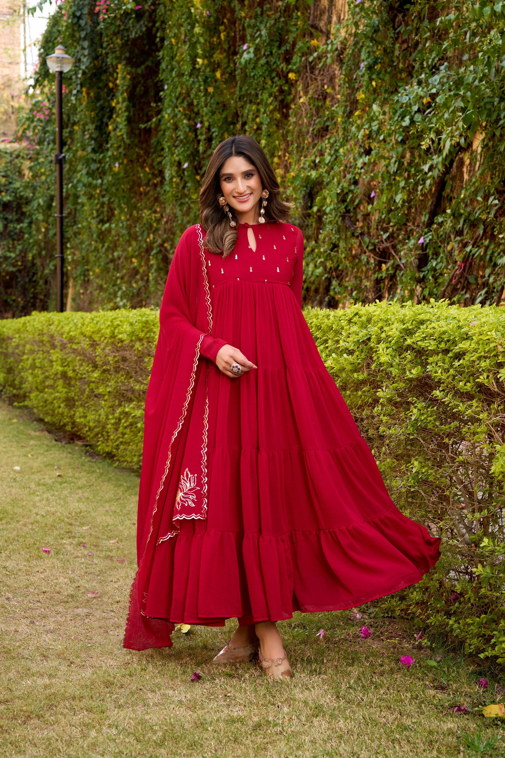 Flared Anarkali Dresses For Summer