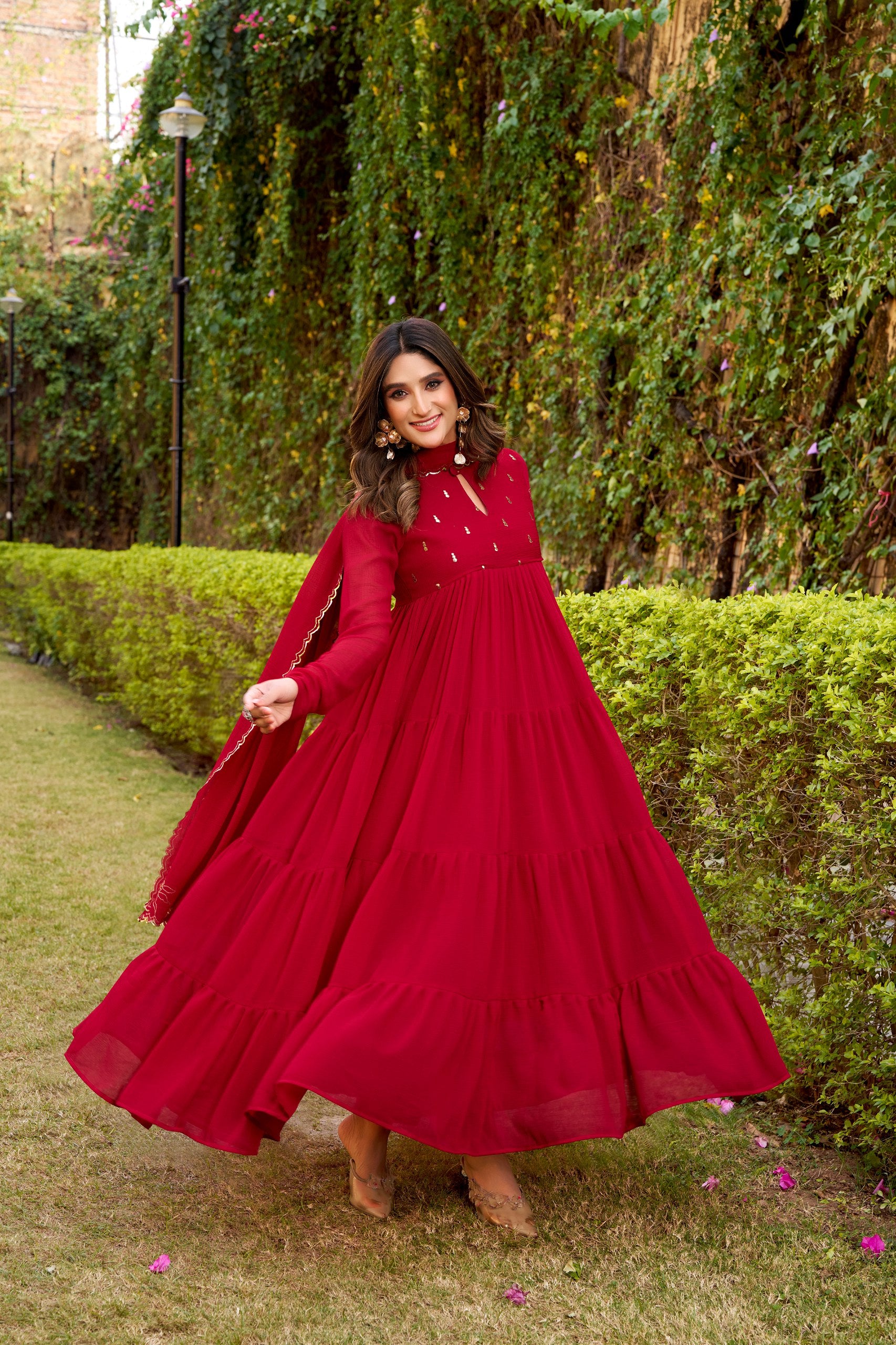 Flared Anarkali Dresses For Summer