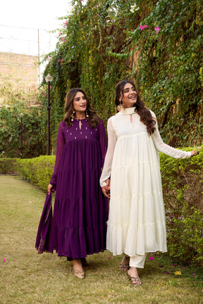 Flared Anarkali Dresses For Summer