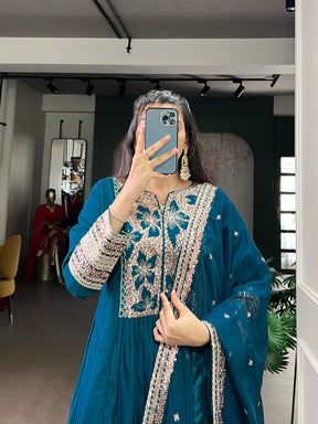 Roman Silk Ethnic Dress Set