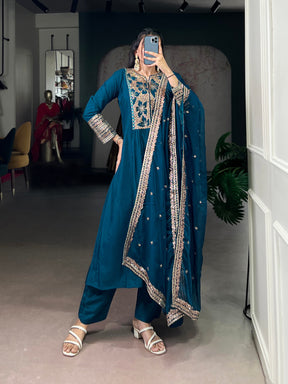 Roman Silk Ethnic Dress Set