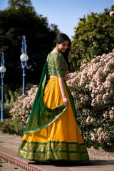 South India-style Kanchipuram Silk lehenga