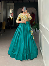 Gorgeous Cotton Plain Lehenga