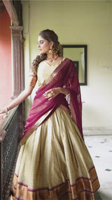 Paithani Artistry in Cotton Silk