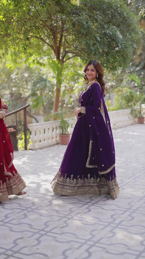Premium Designer Readymade Gown with Dupatta