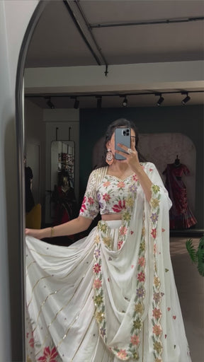 White Wonder Lehenga Choli