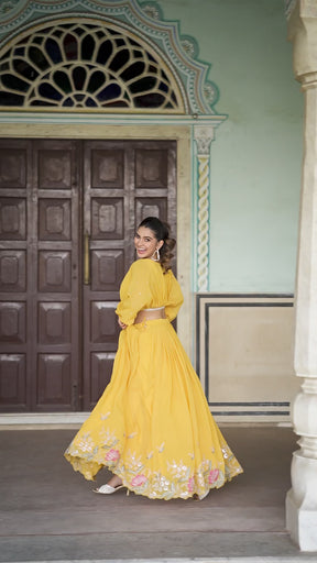 Musturd & Wine Co-ord Lehenga set
