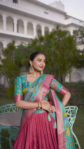 Kalamkari prints Lehenga Choli