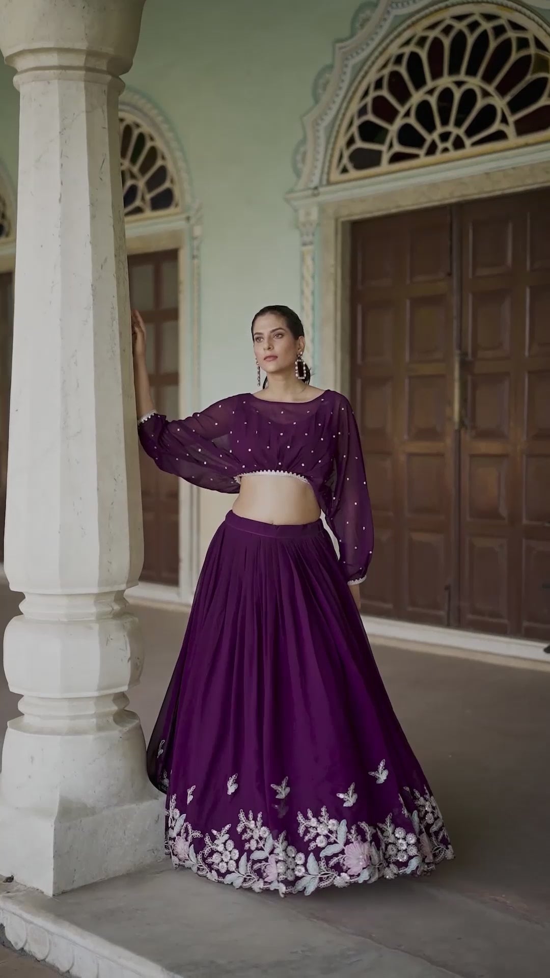 Musturd & Wine Co-ord Lehenga set