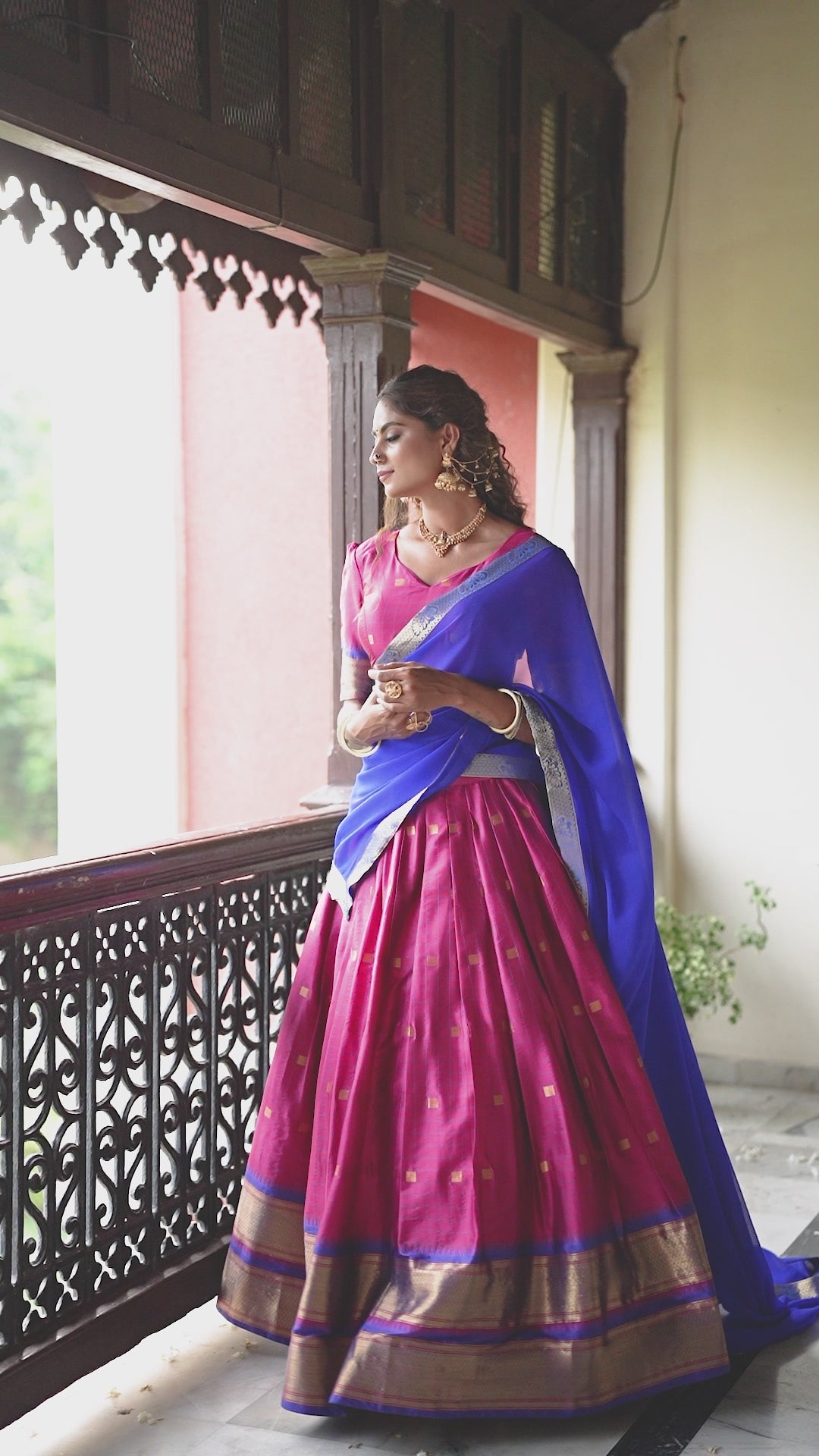 Paithani Artistry in Cotton Silk