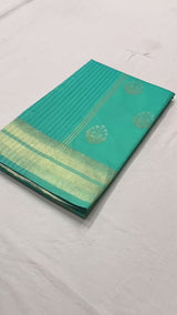 Preferable Yellow Soft Banarasi Silk Saree With Fairytale Blouse Piece